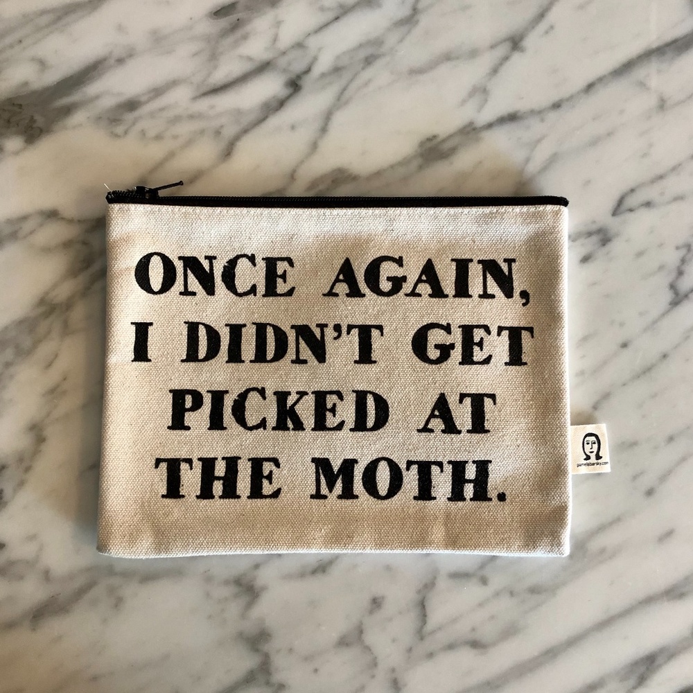 NWOT Didn't Get Picked at the Moth Canvas Pouch